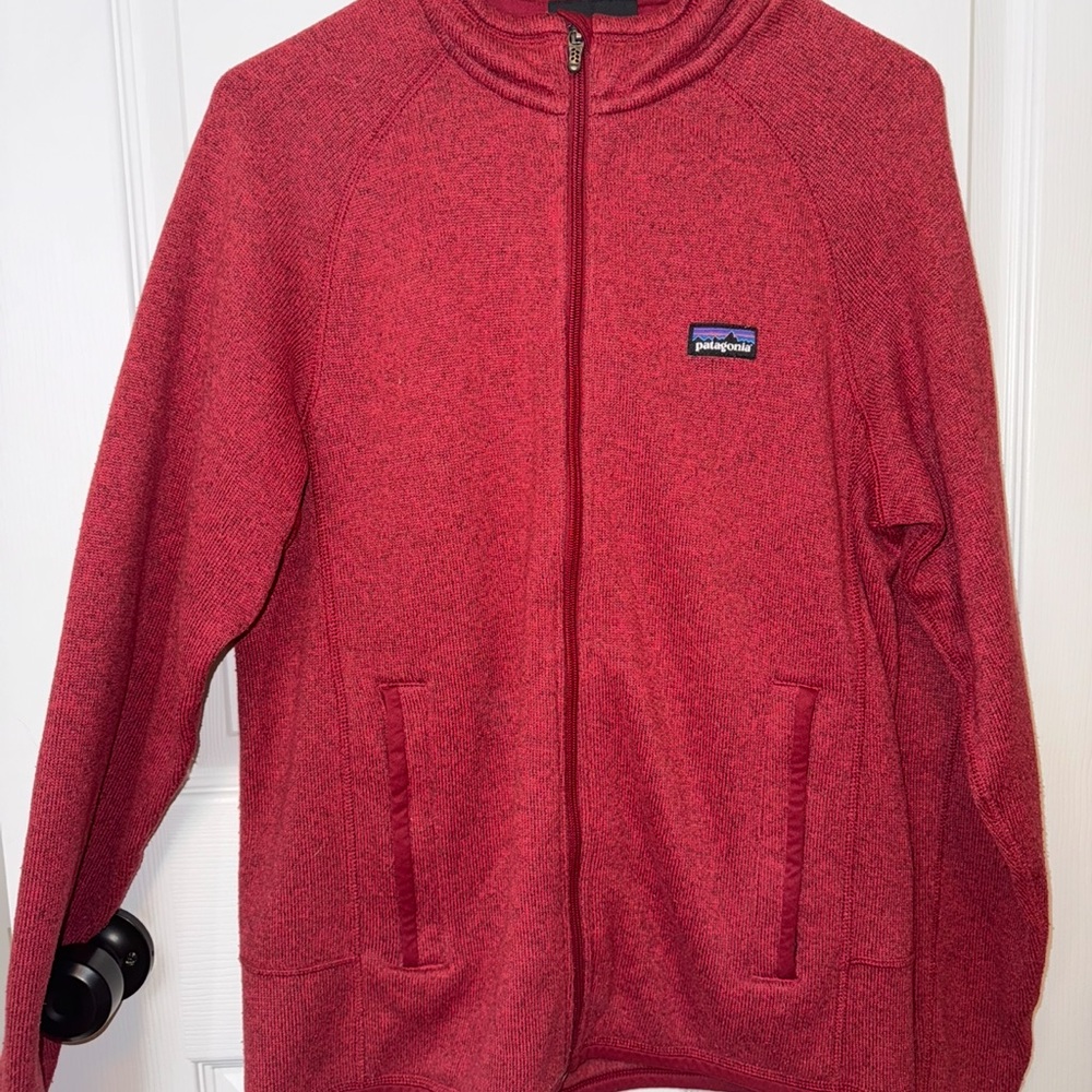Patagonia Maroon Full-Zip Fleece Jacket